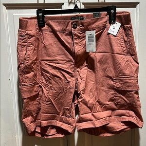 Torrid Pink Cargo Shorts Lightweight Mid-Length